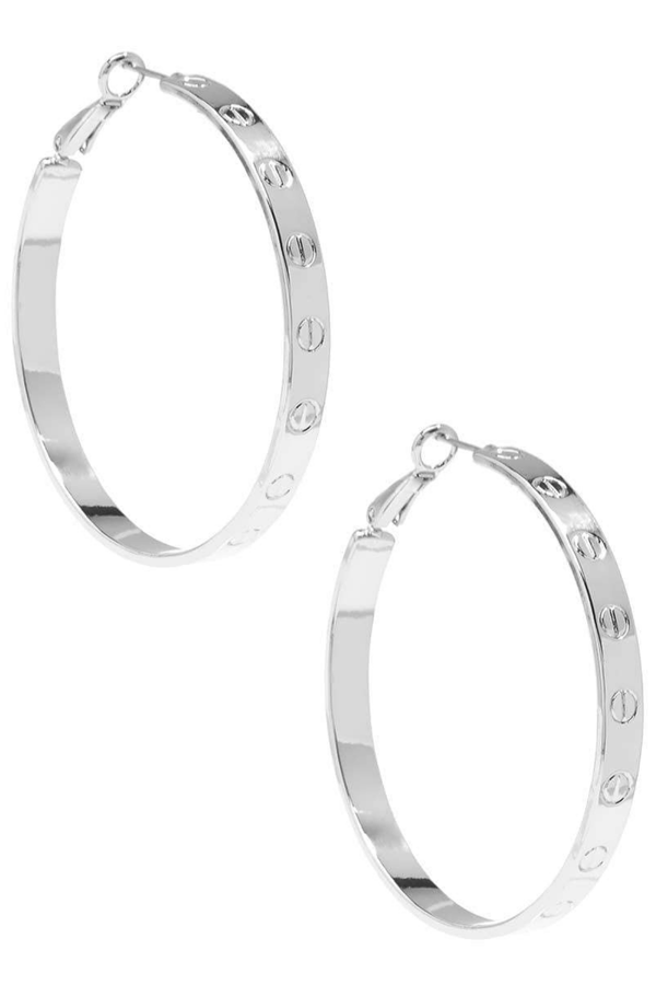 Bolted Hoop Earring
