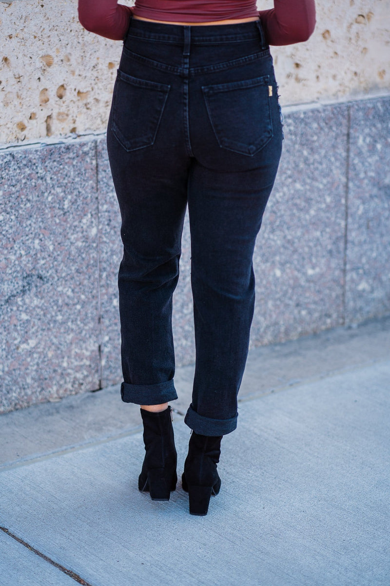 Distressed Boyfriend Jeans