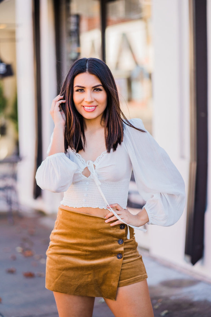 Smocked Crop Top