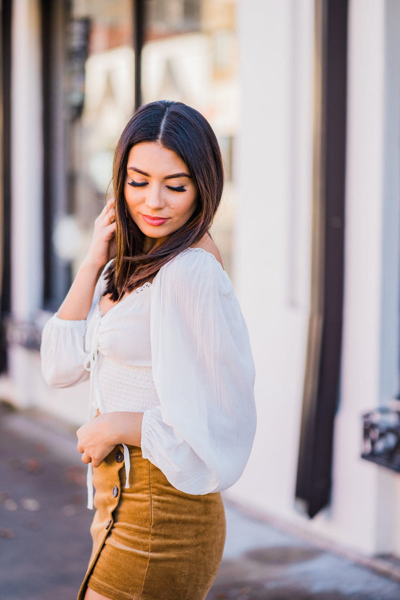 Smocked Crop Top