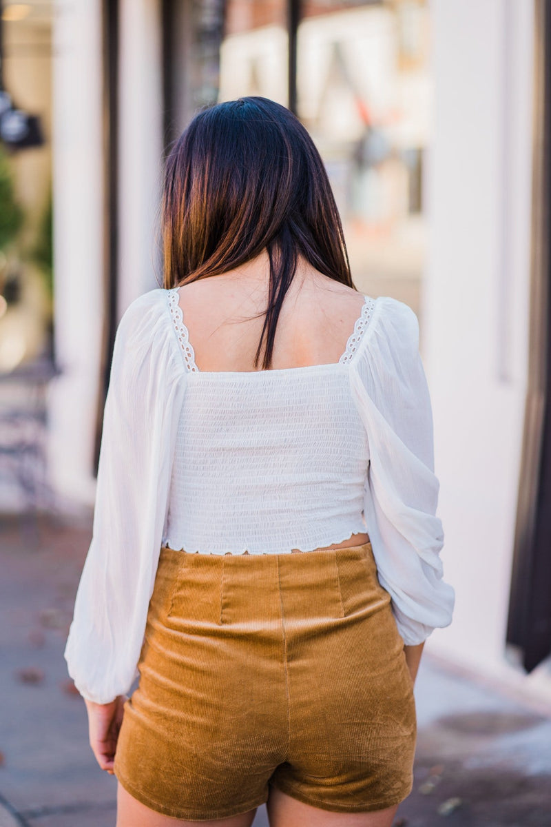 Smocked Crop Top