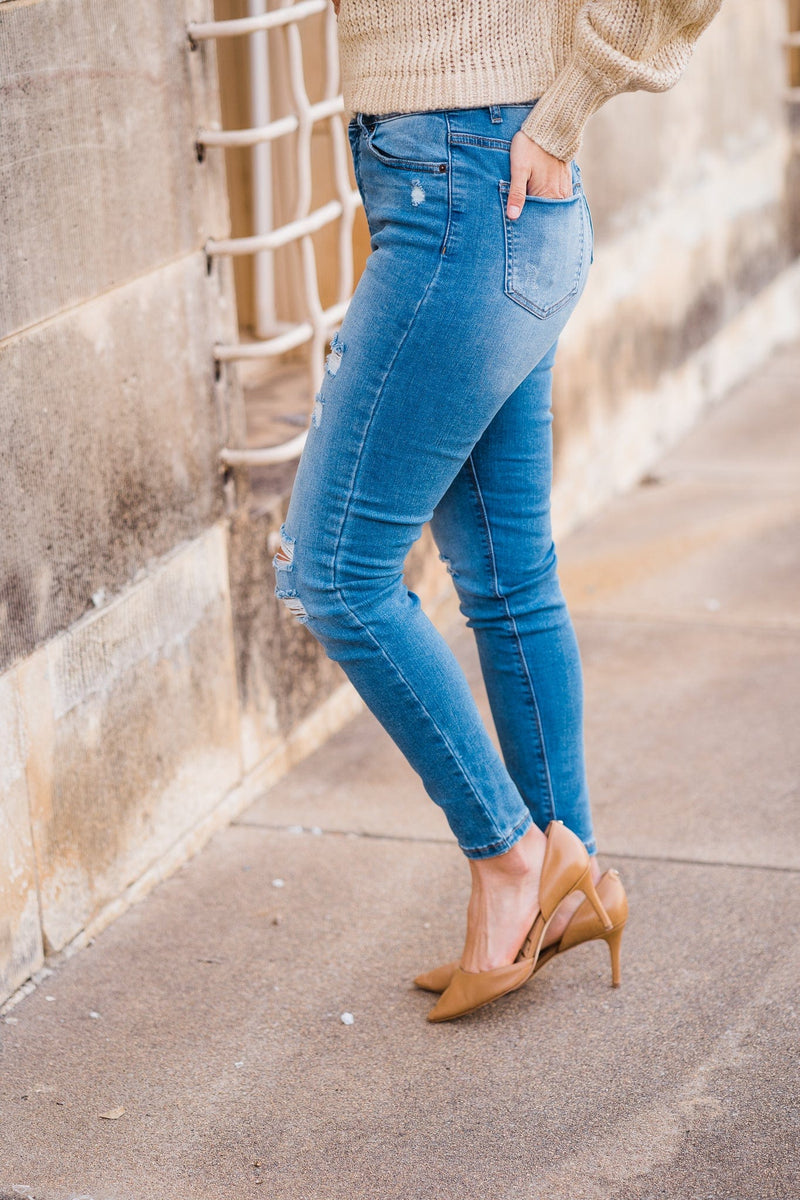 High Waisted Skinny Jeans