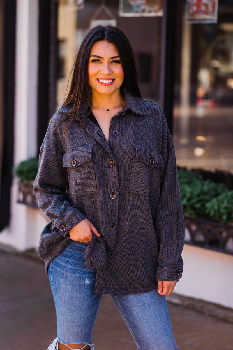 Nora Stretch Button Down Jacket