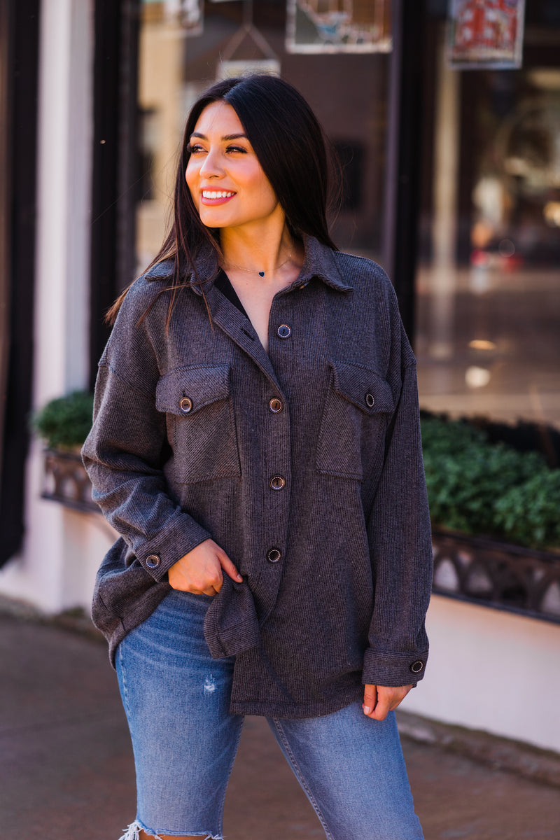 Nora Stretch Button Down Jacket