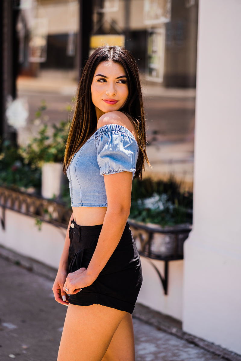 Helen Denim Top