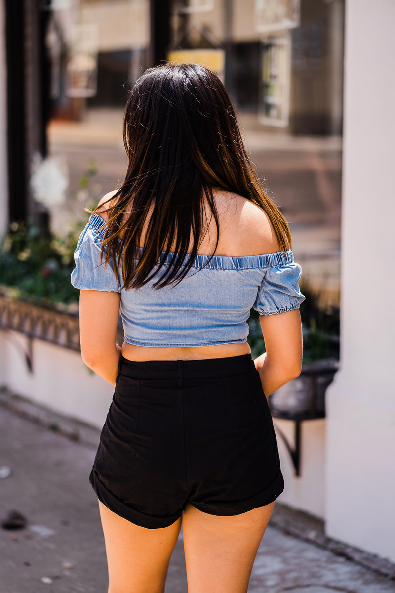 Helen Denim Top