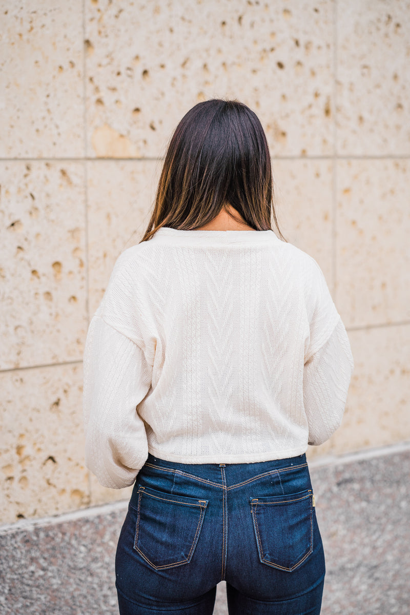 Tiara Cable Knit Cardigan