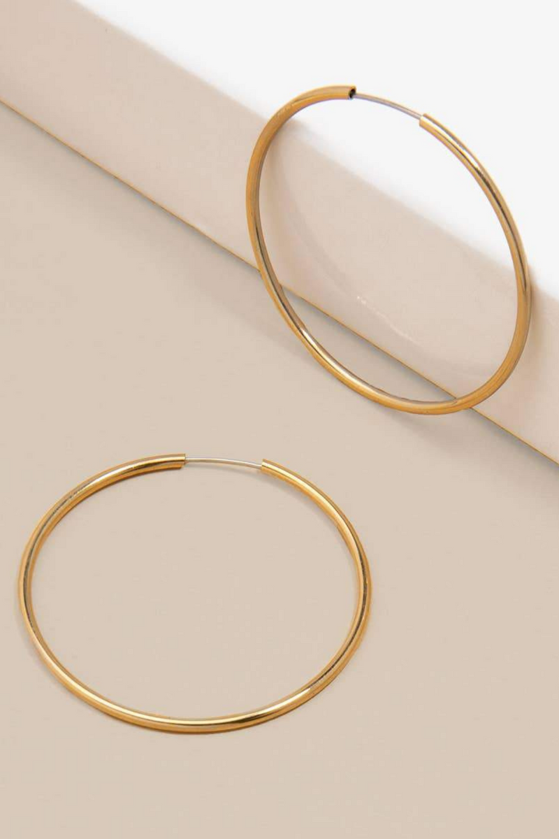 Oh My! Petite Hoops Gold