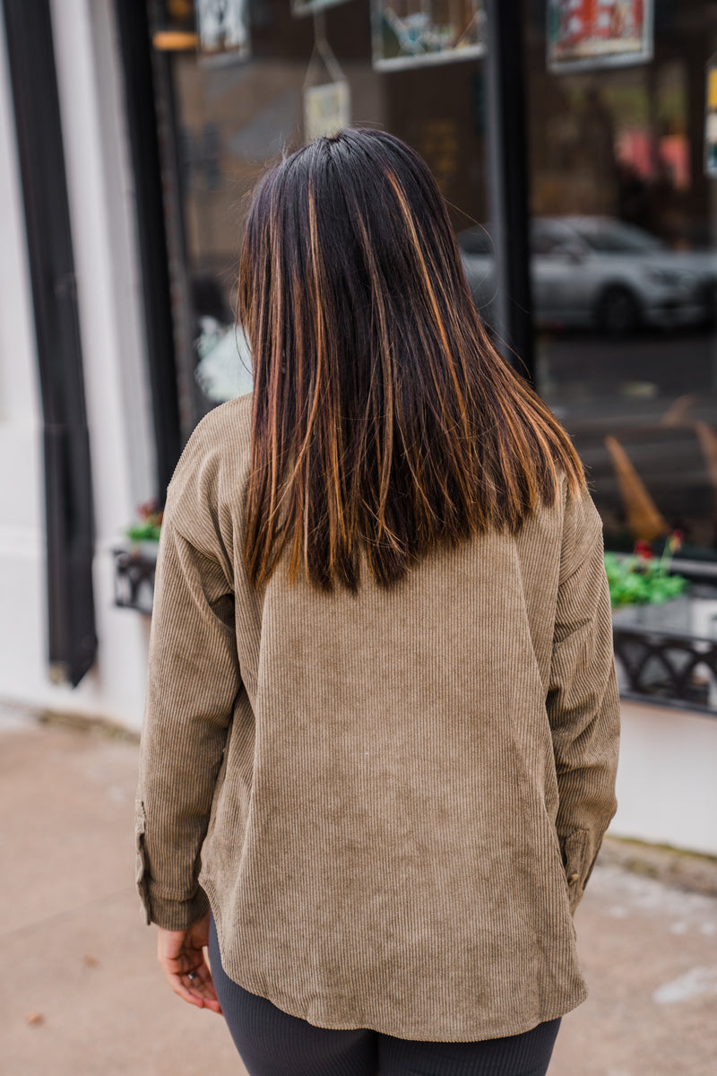 Button up corduroy top 