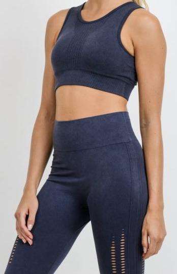 Mineral Wash Sports Bra