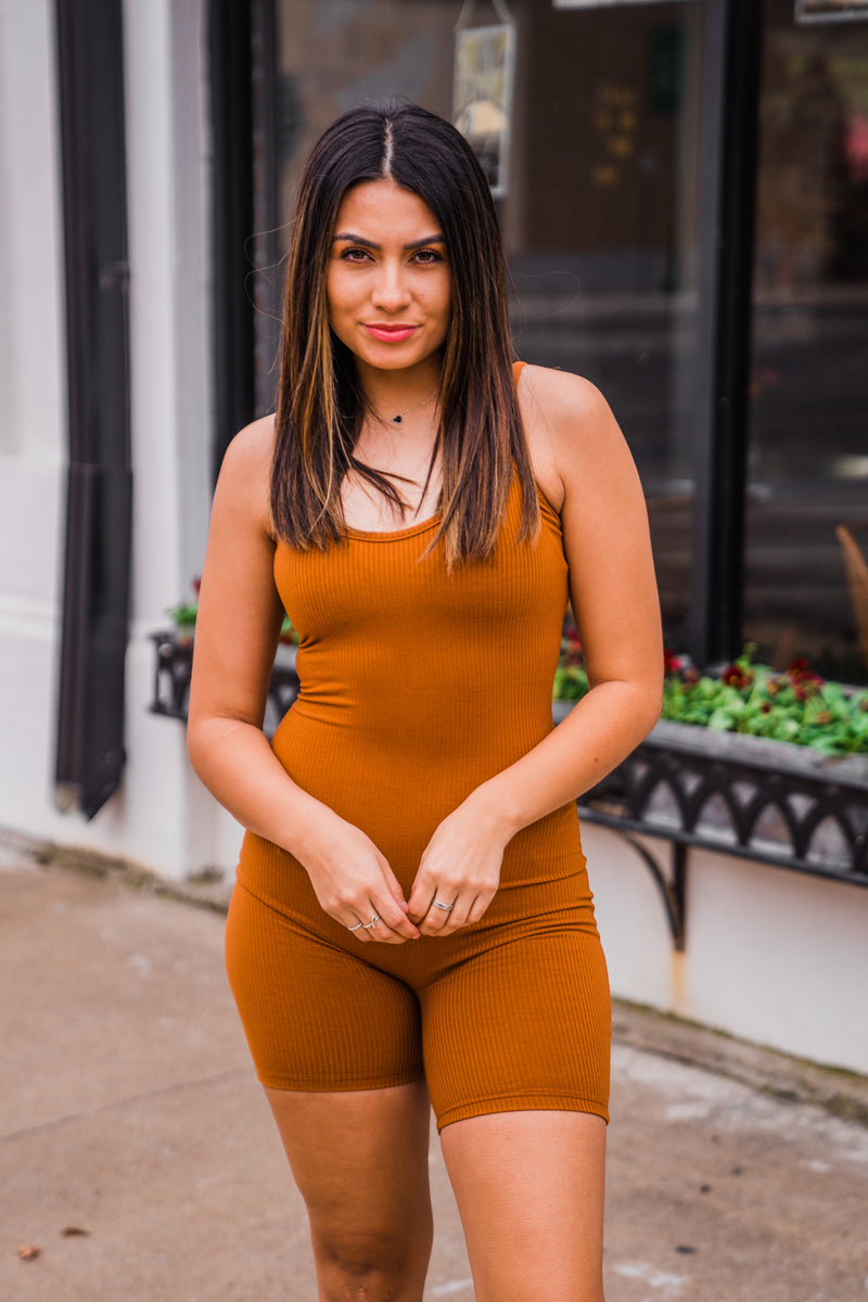 Cora Ribbed Romper