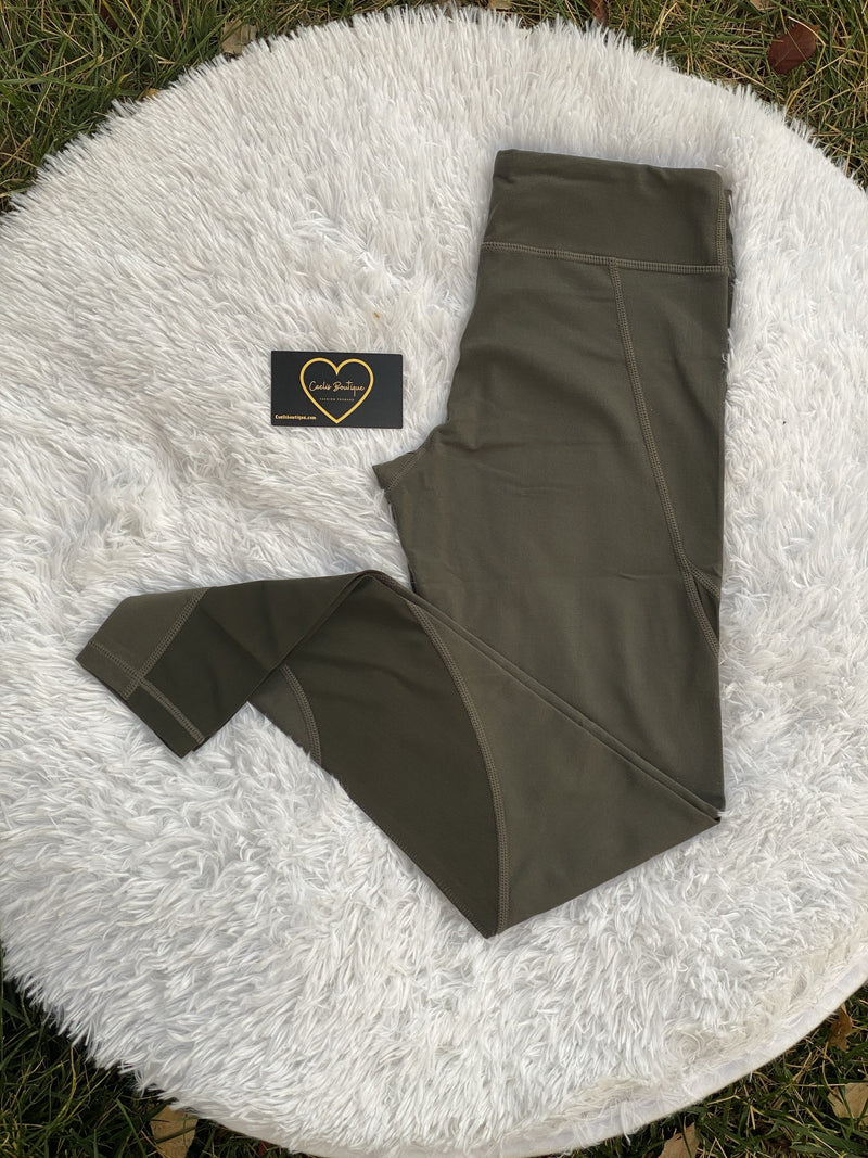 Olive Yoga Pants